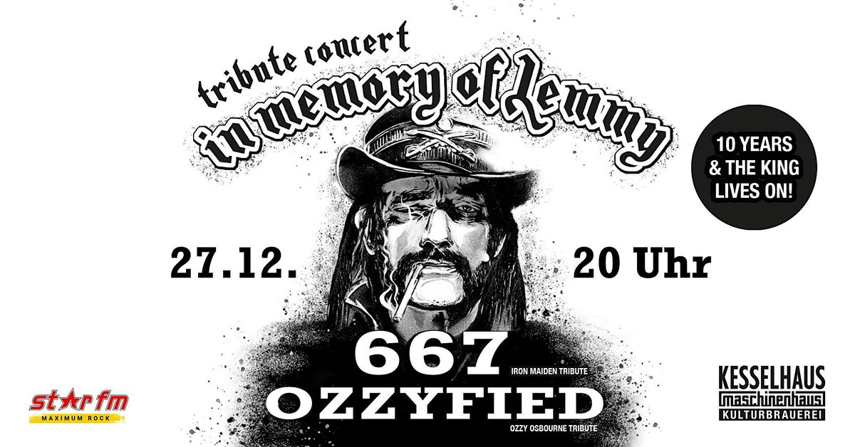 Tribute concert: In memory of Lemmy u.a.m. 667 & OZZYFIED