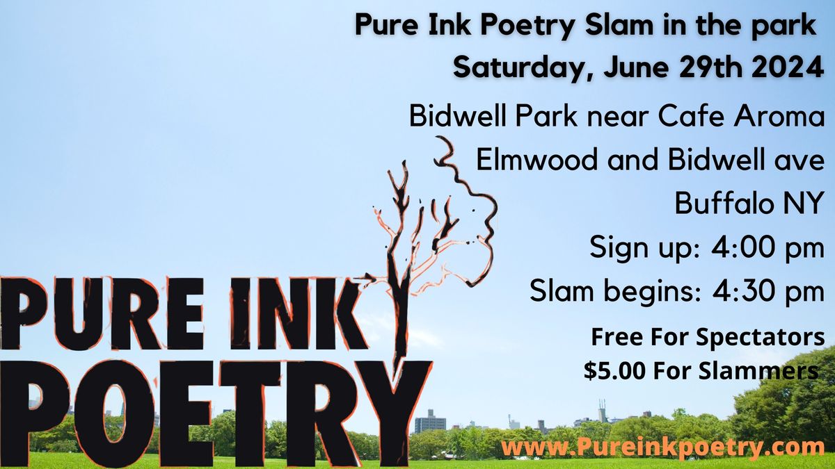 Pure Ink Poetry slam in the Park