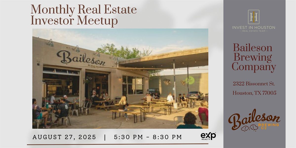 Monthly Real Estate Investor Meetup