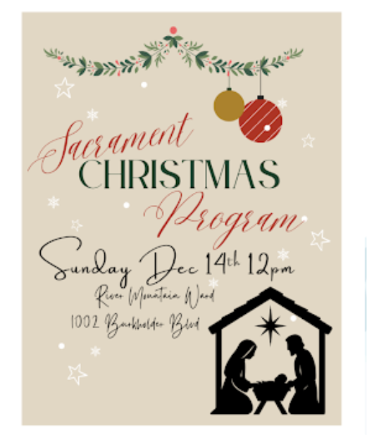 River Mountain Ward Christmas Worship Service