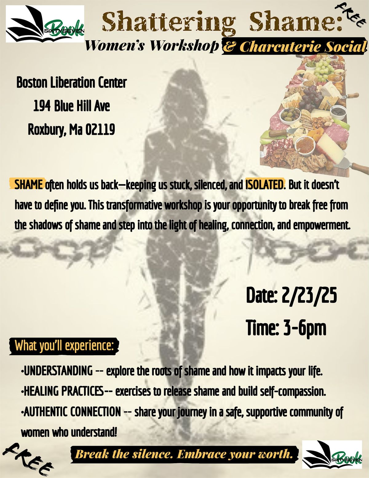 Shattering Shame: A Women's Workshop & Charcuterie Social!