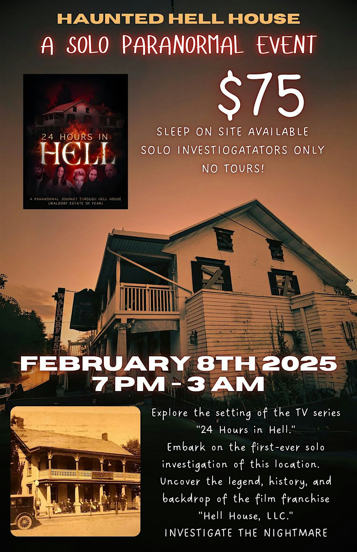 HAUNTED HELL HOUSE: A Solo Paranormal Event