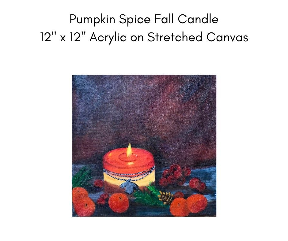 Pumpkin Spice Fall Candle Sit and Paint at Nature's Nook