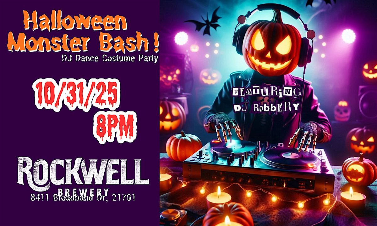Halloween Night Monster Bash Dance Party @ Rockwell Brewery 10\/31\/25