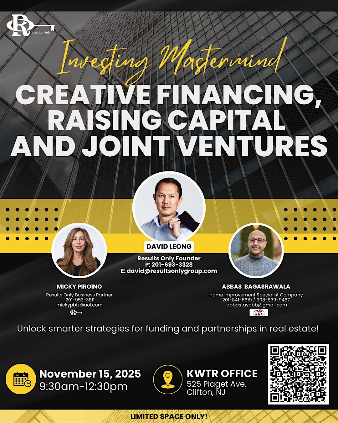 Creative Financing, Raising Capital and Joint Ventures