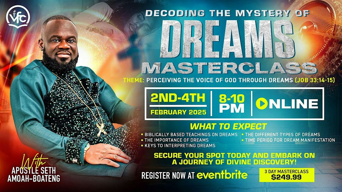 DECODING THE MYSTERY OF DREAMS MASTERCLASS