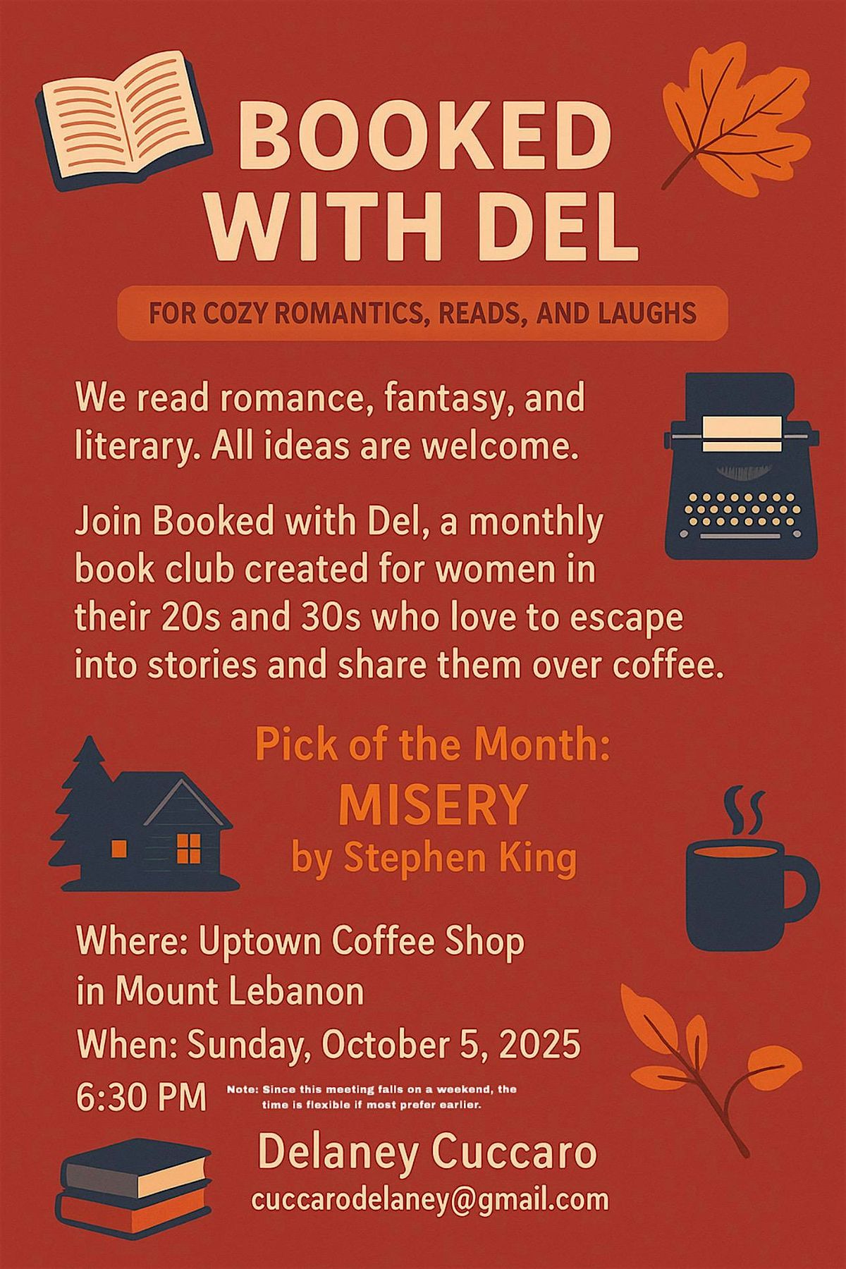 Booked with Del: A Monthly Book Club