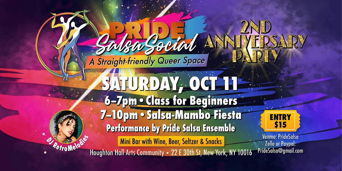 Pride Social October Edition + Beginner  Salsa  Class