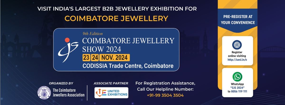 9th Ed. Coimbatore Jewellery Show #CJS2024