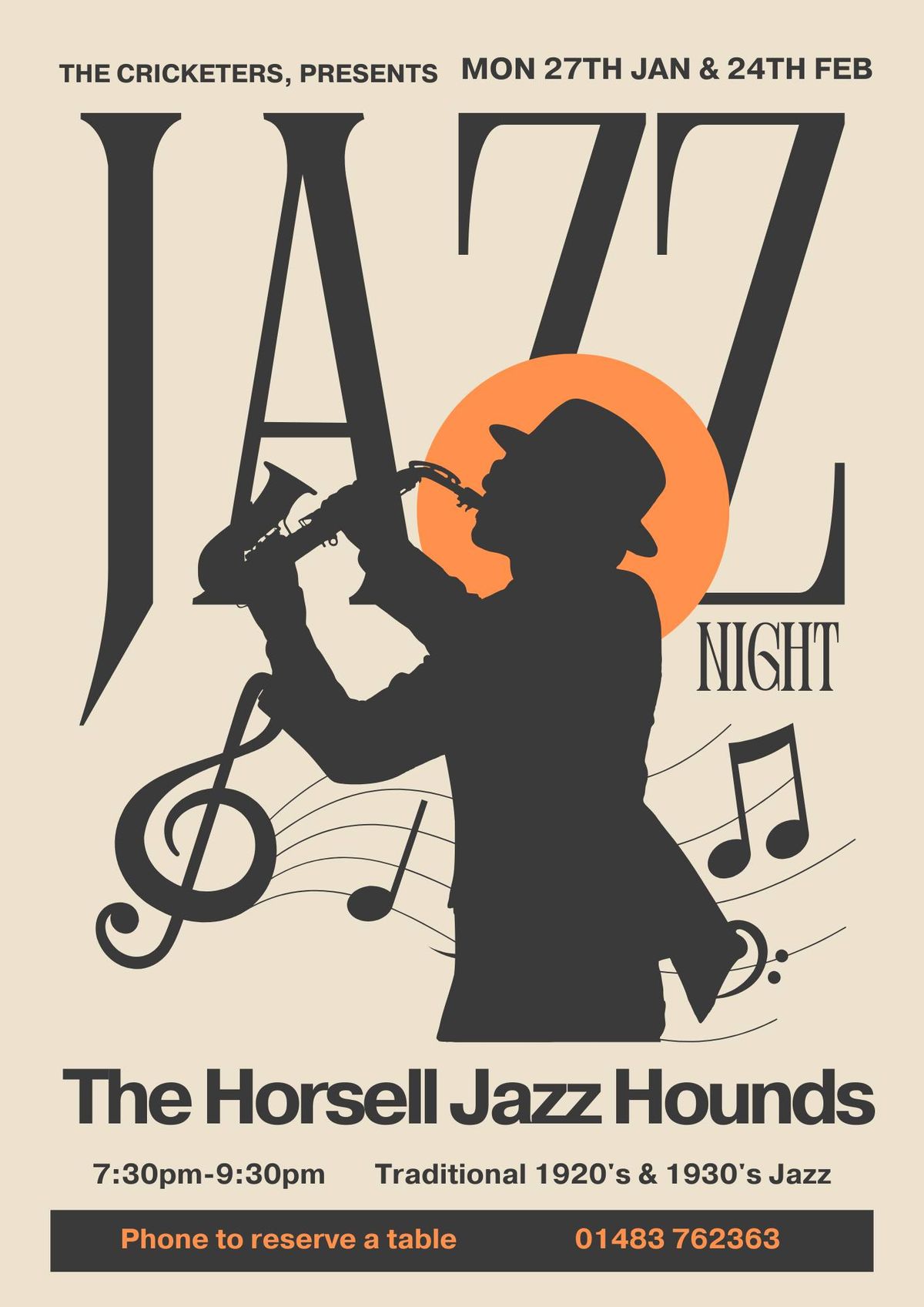 Jazz Night \u2013 Horsell Jazz Hounds | The Crickters, Horsell