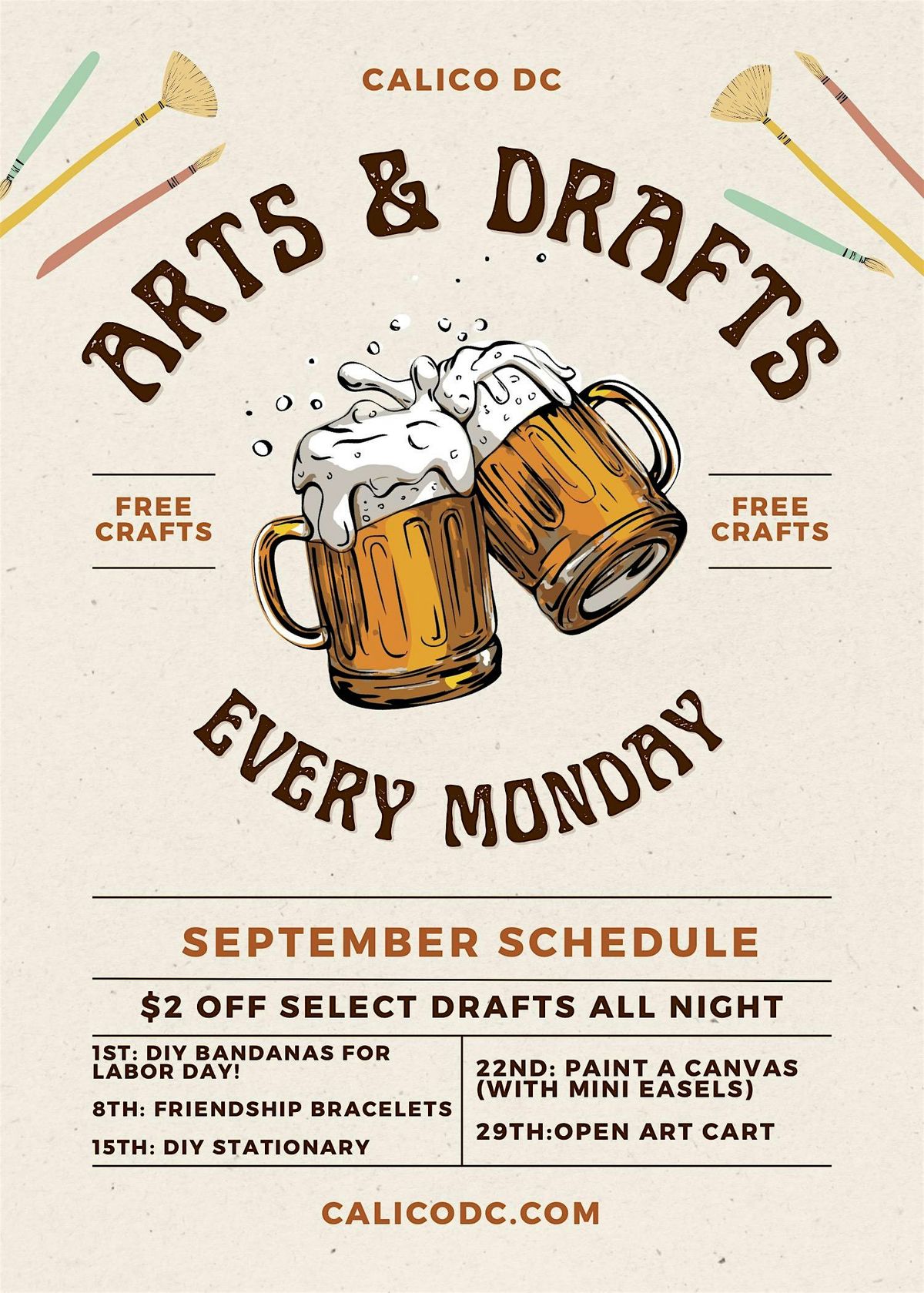 "Arts & Drafts" at Calico (Paint a Canvas)