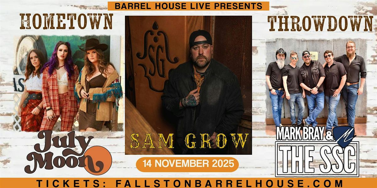 Sam Grow with July Moon & Mark Bray at Barrel House Live!