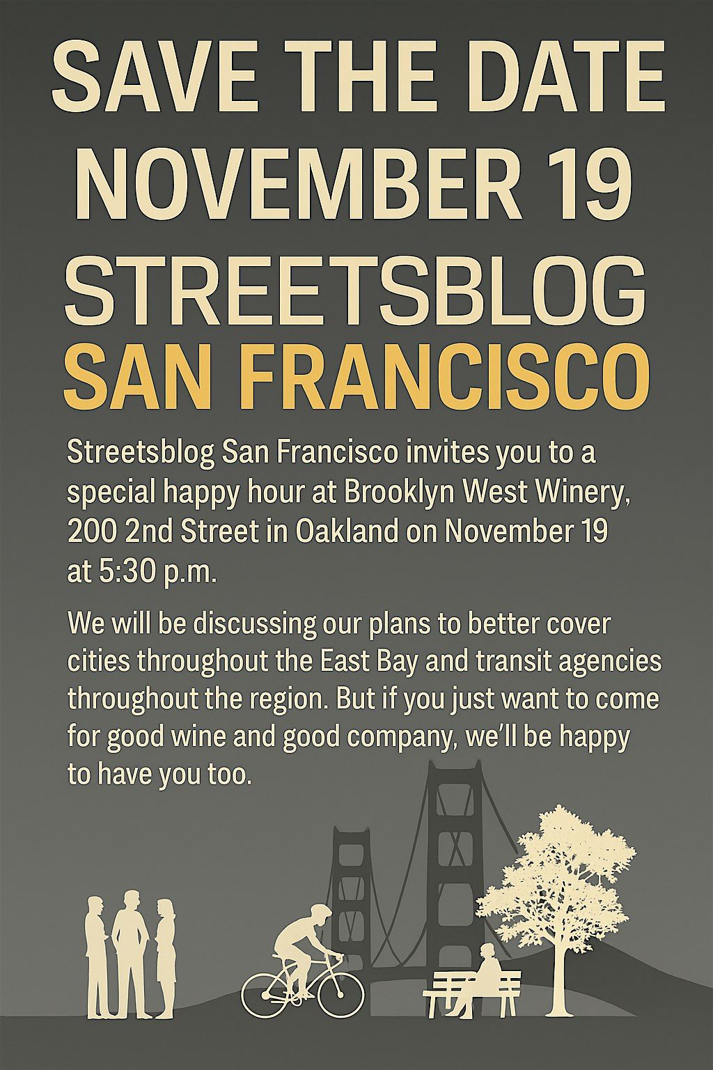 Streetsblog San Francisco Happy Hour!