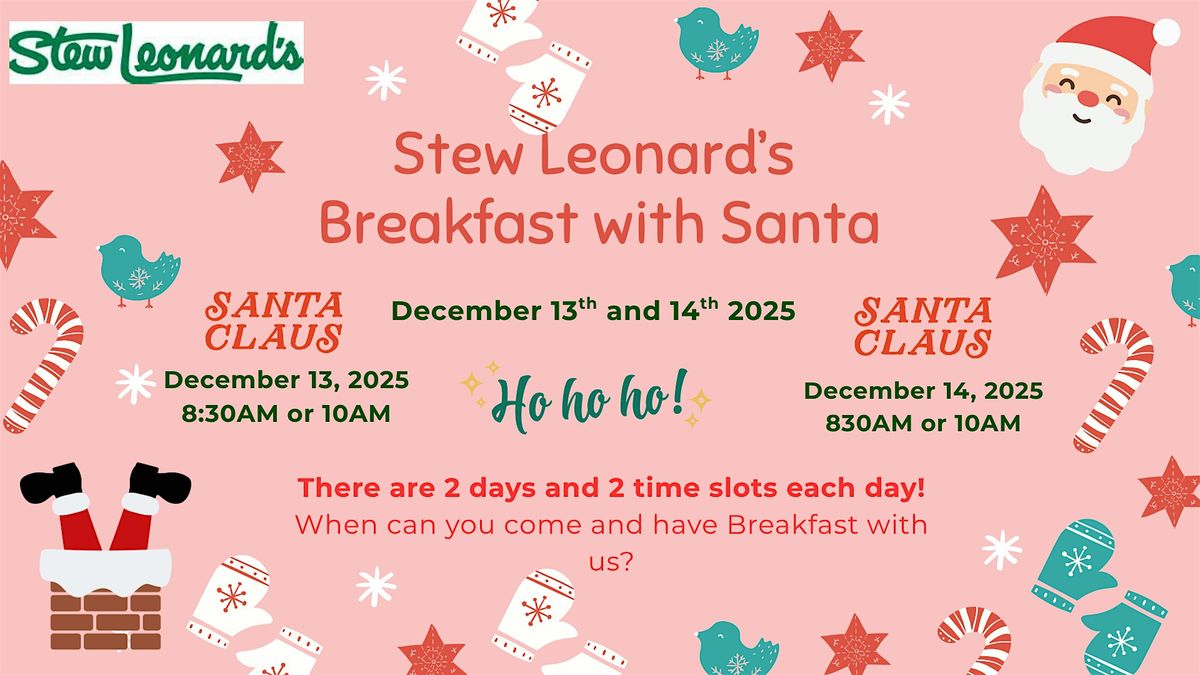 Breakfast with Santa and Stew\u2019s Costumed Characters