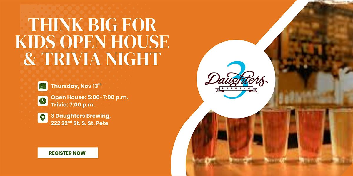 Think Big for Kids Volunteer Open House + Trivia Night