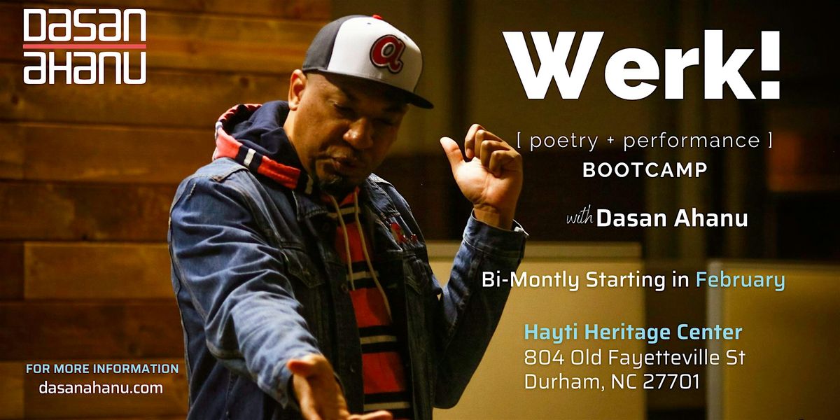 Werk! A Poetry & Performance Bootcamp