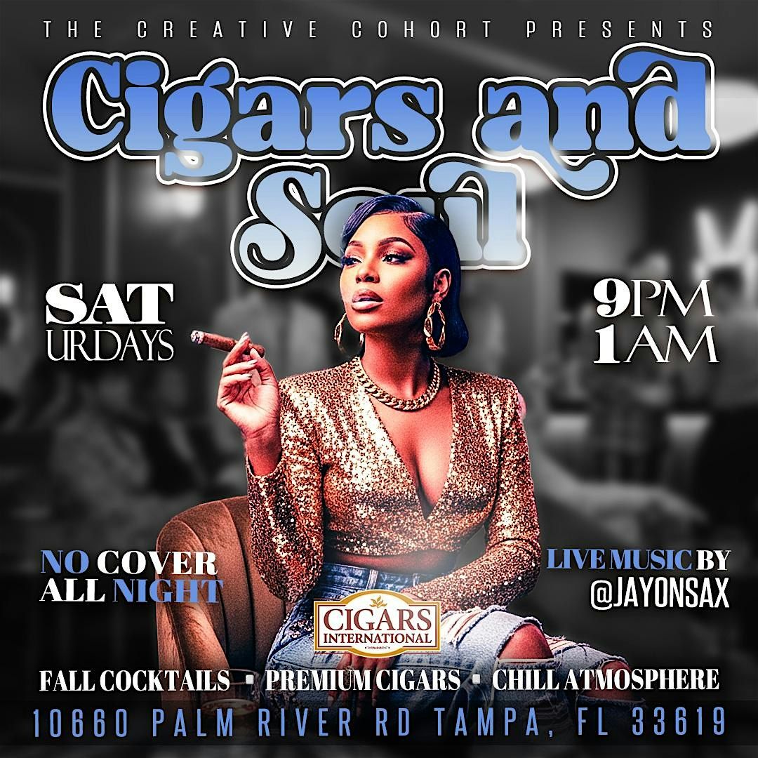 Jazz, R&B\/Soul | "Cigars n' Soul" featuring Live Saxophonist-Nov 15