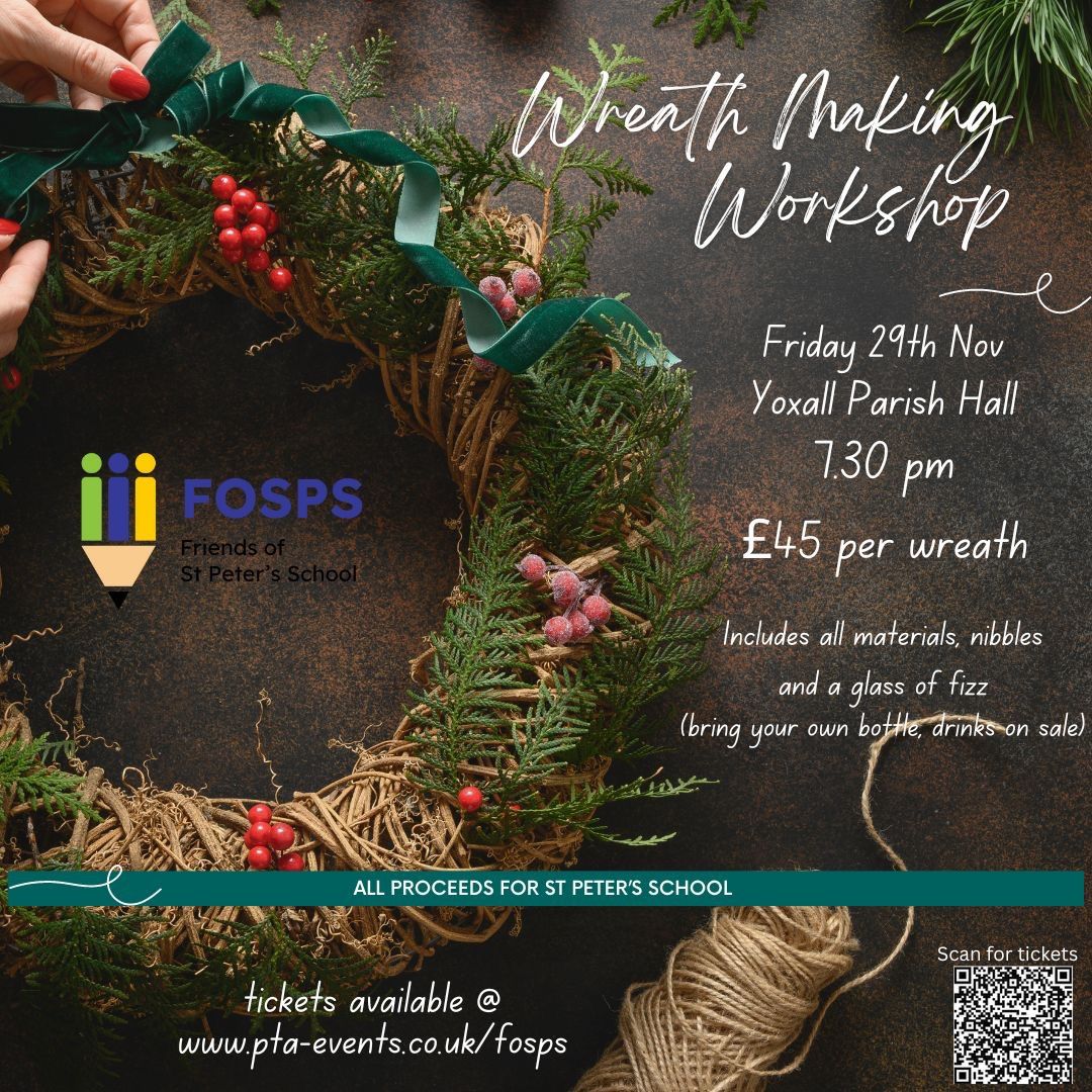 Wreath making with fizz and nibbles