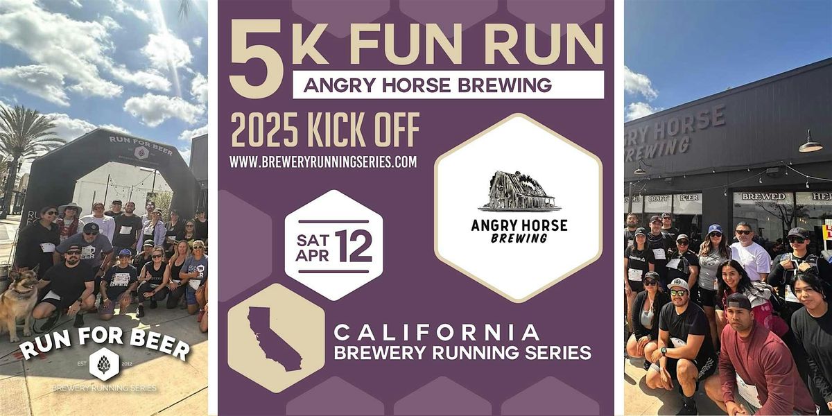 5k Beer Run x Angry Horse Brewing | 2025 CA Brewery Running Series