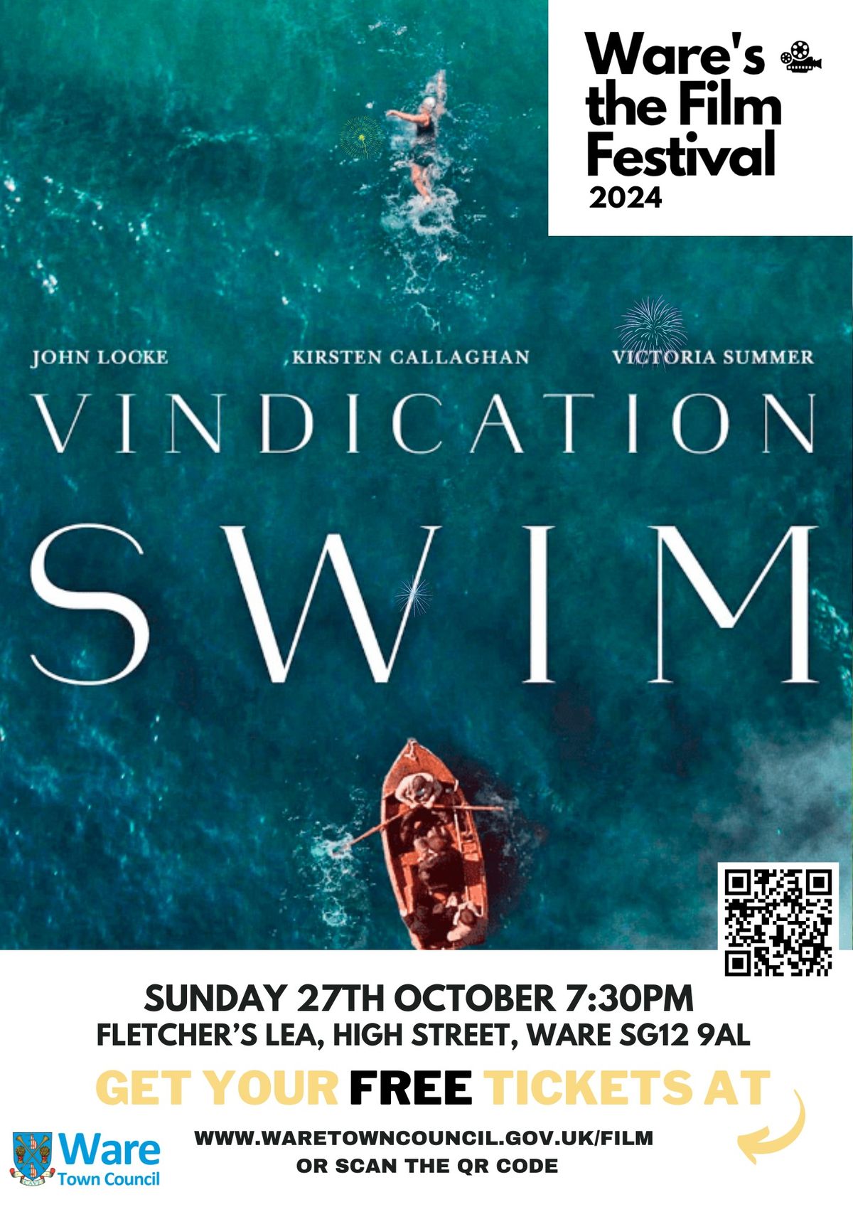 Ware's the Film Festival - Vindication swim (PG)