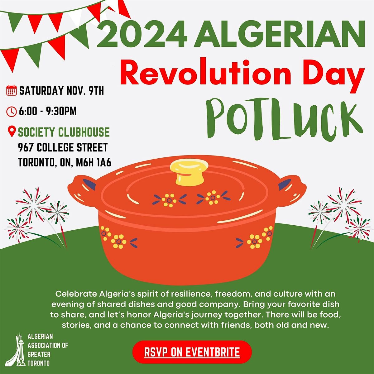 AAGT Potluck:  Algerian Revolution Day