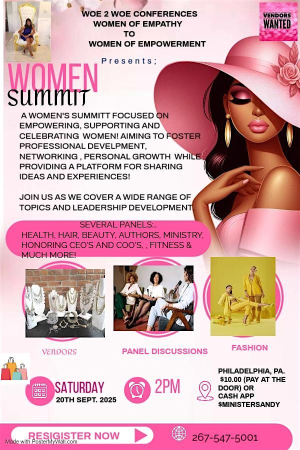 this is a women summitt.  fashion show, speakers vendors
