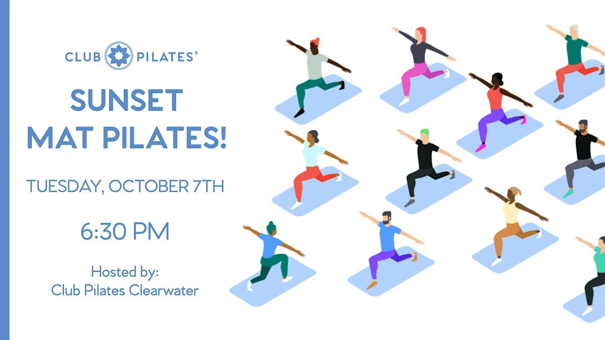 Sunset Mat Pilates on Clearwater Beach