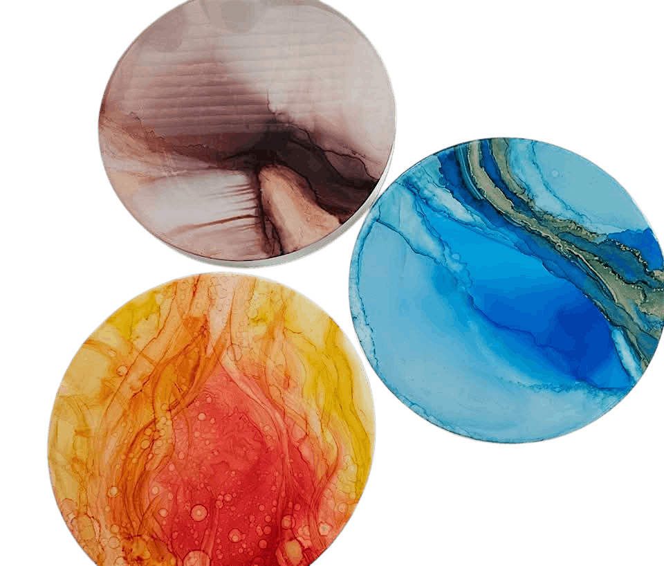 Alcohol ink and Epoxy Resin Art Workshop