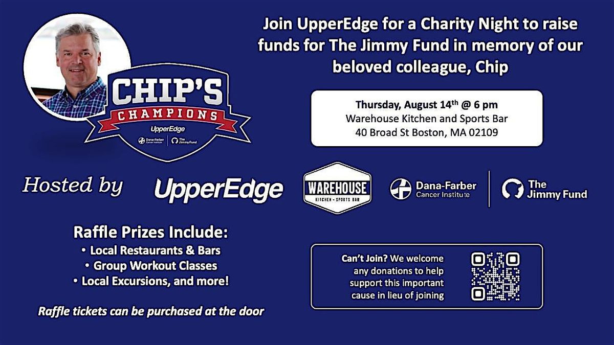 Chip's Champions - Charity Raffle Night for The Jimmy Fund