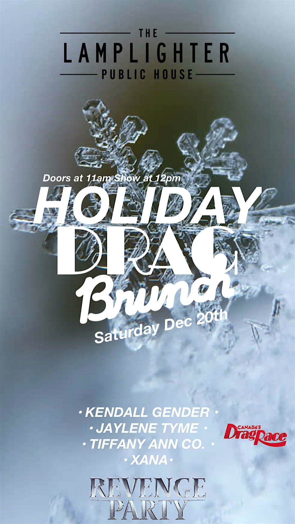 Holiday drag brunch at the lamplighter