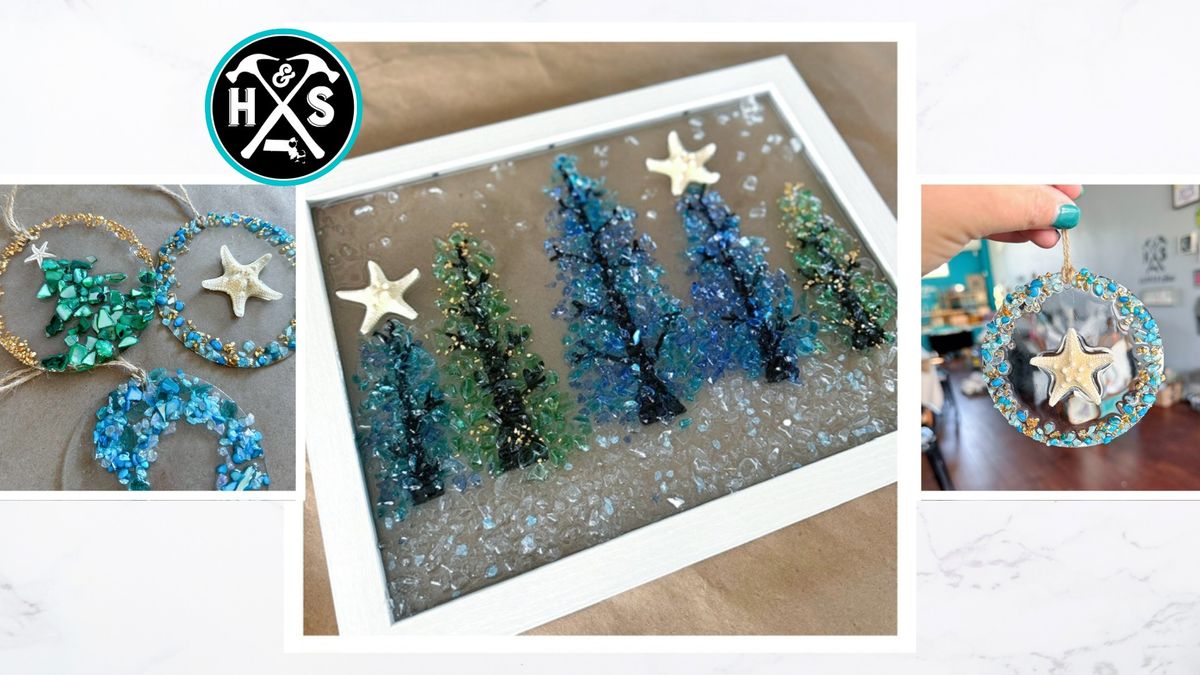 Festive Seascape Window & Ornament Workshop!