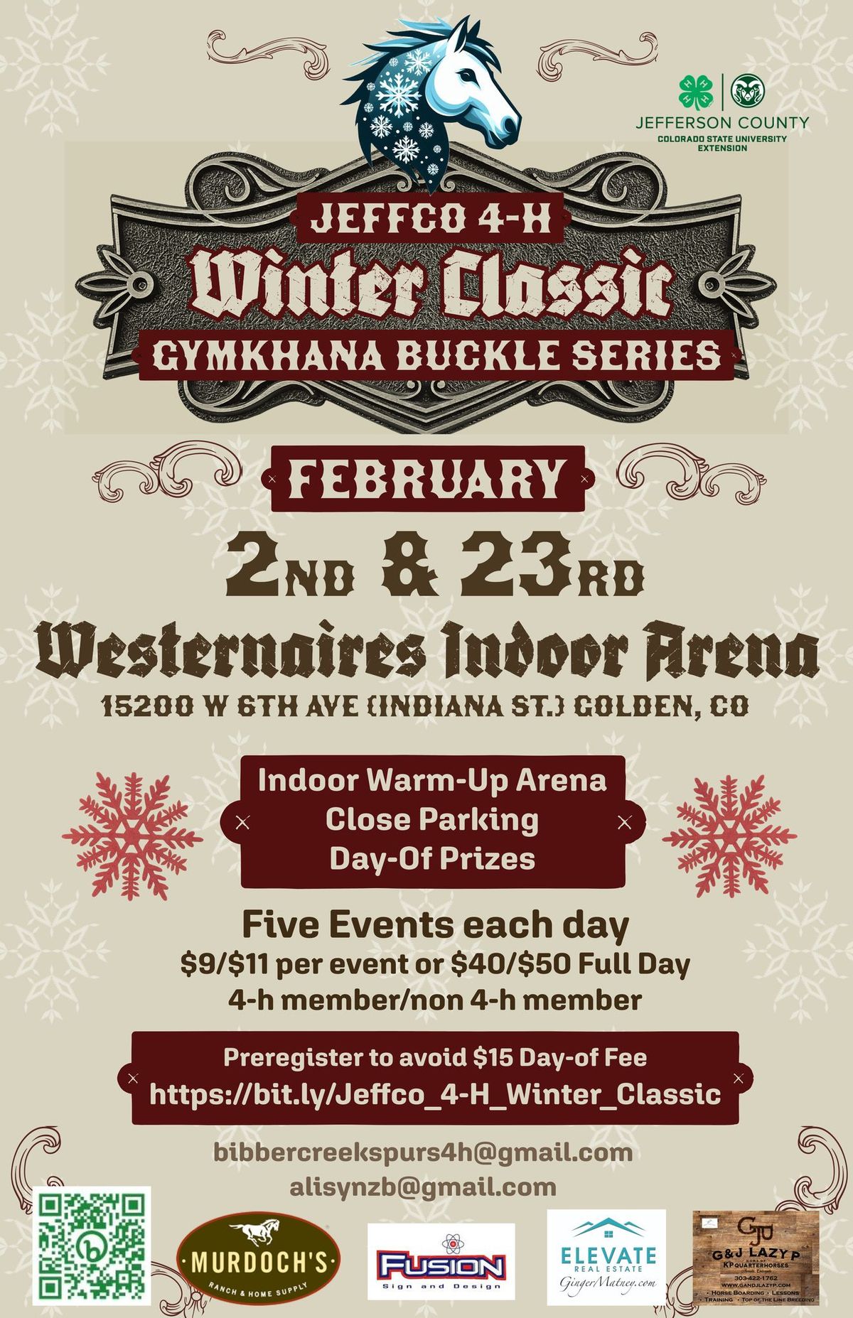 Jeffco 4-H  Gymkhana Winter Classic Buckle Series