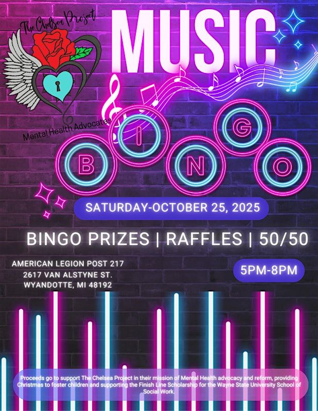 Music Bingo for Mental Health Fundraiser