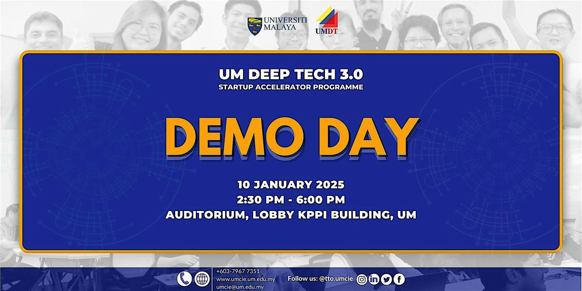 UM Deep Tech (UMDT) Cohort-3 Demo Day