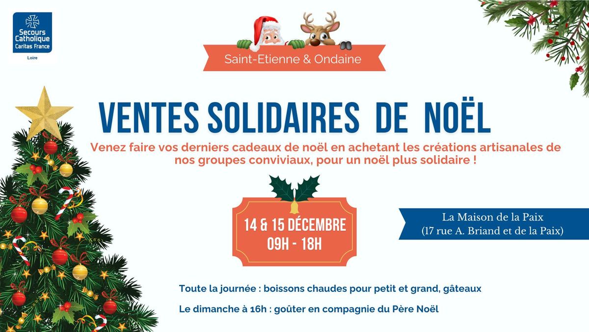 Ventes solidaires de No\u00ebl @Secours Catholique