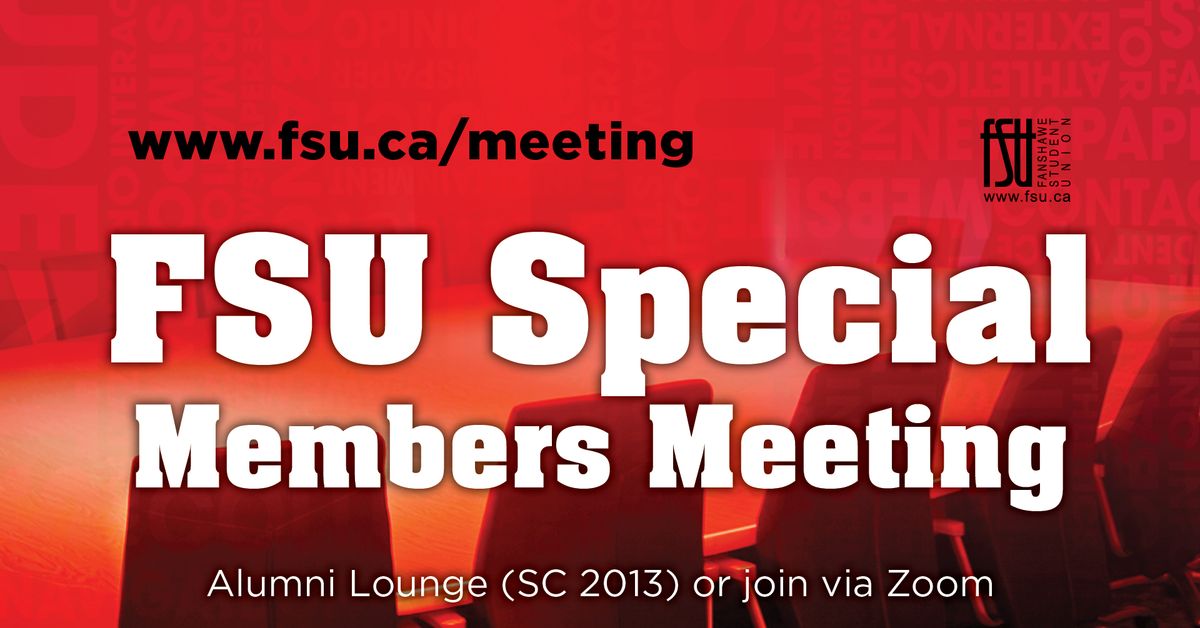 FSU Special Members Meeting