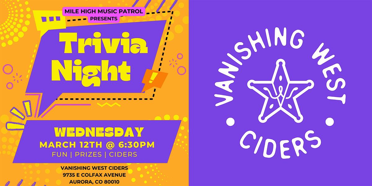 Trivia Night (March 12, 2025)