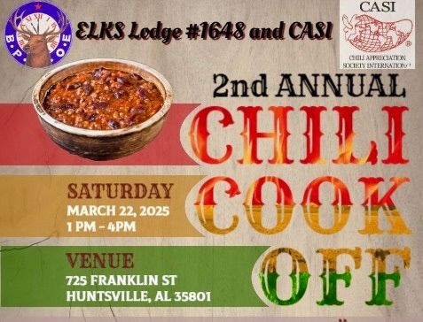 HUNTSVILLE ELKS LODGE CHILI COOK-OFF with C.A.S.I.