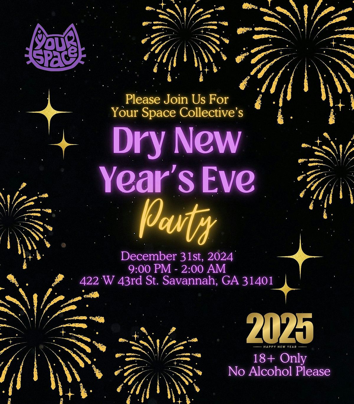 Dry New Years Eve Party