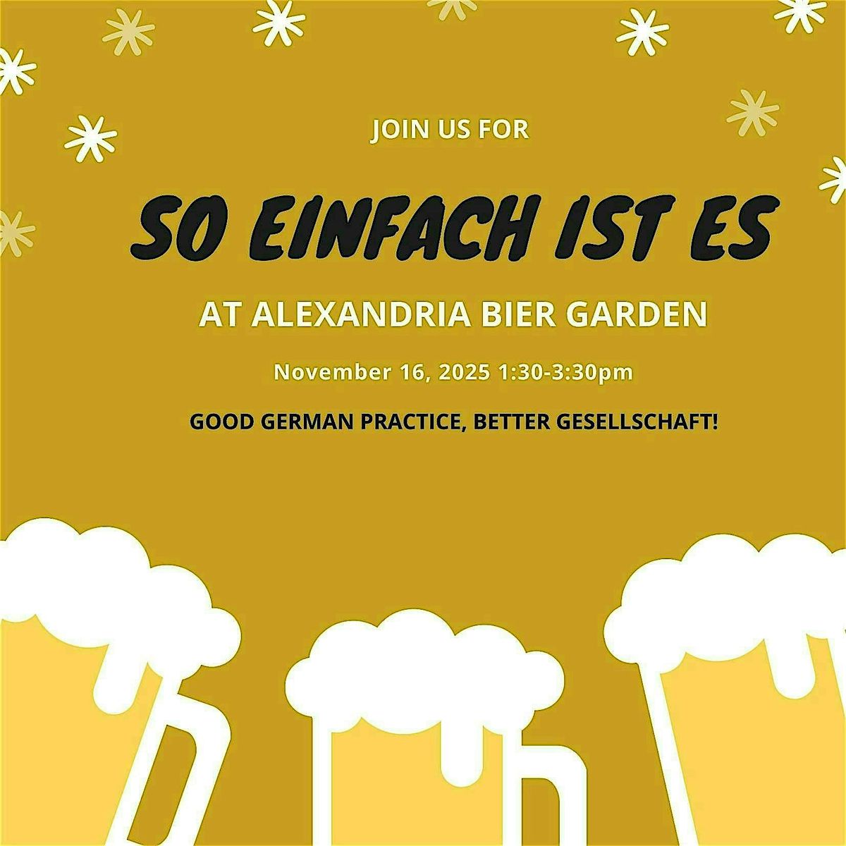 November Stammtisch (Alexandria Edition)