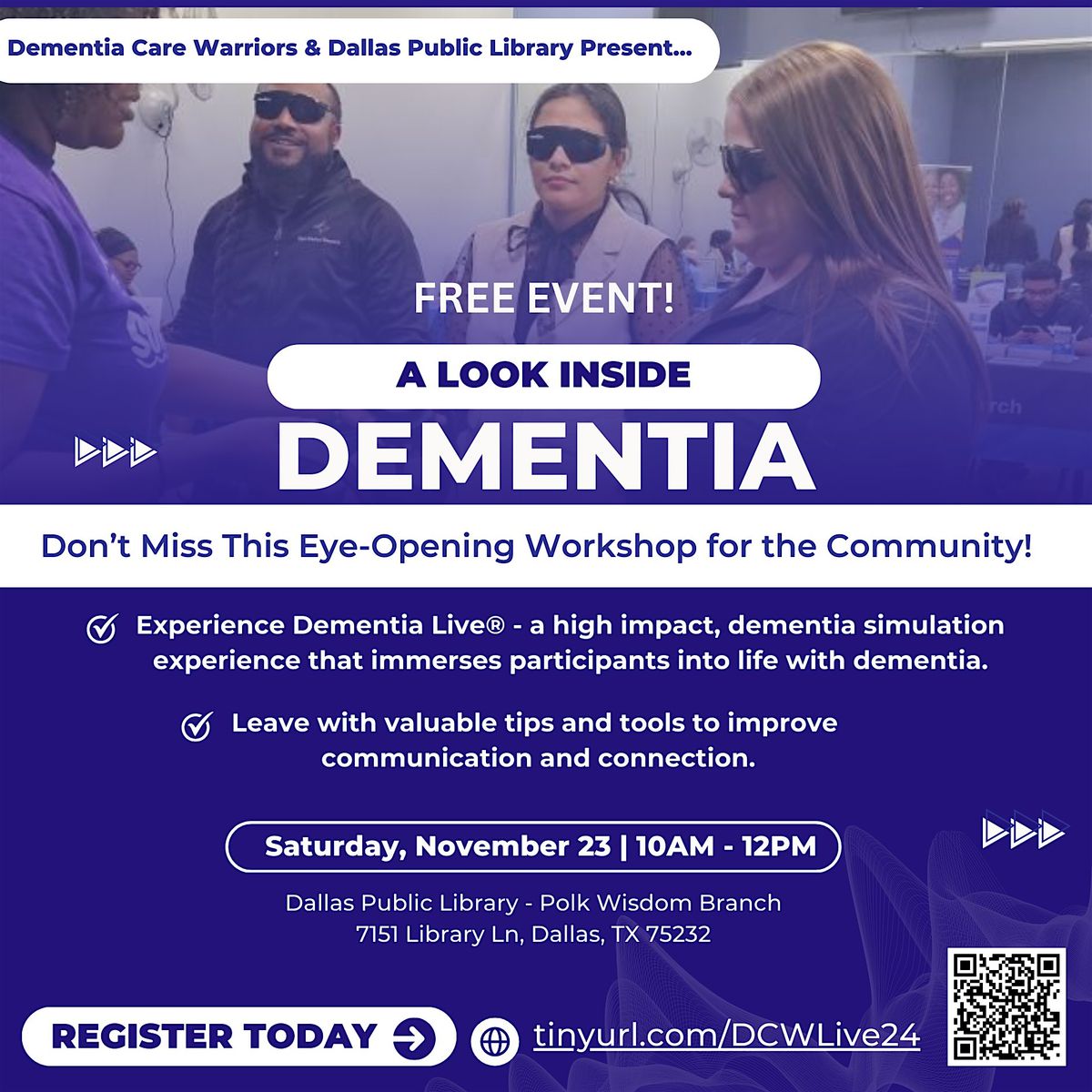 A Look Inside Dementia featuring the Dementia Live Experience