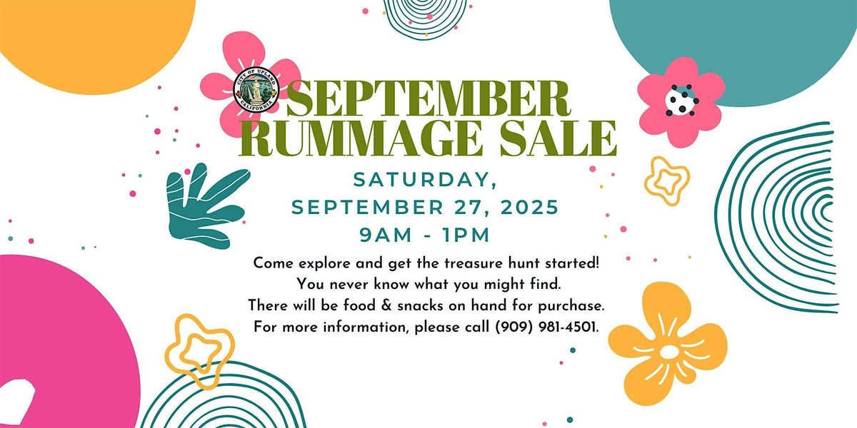 September Rummage Sale