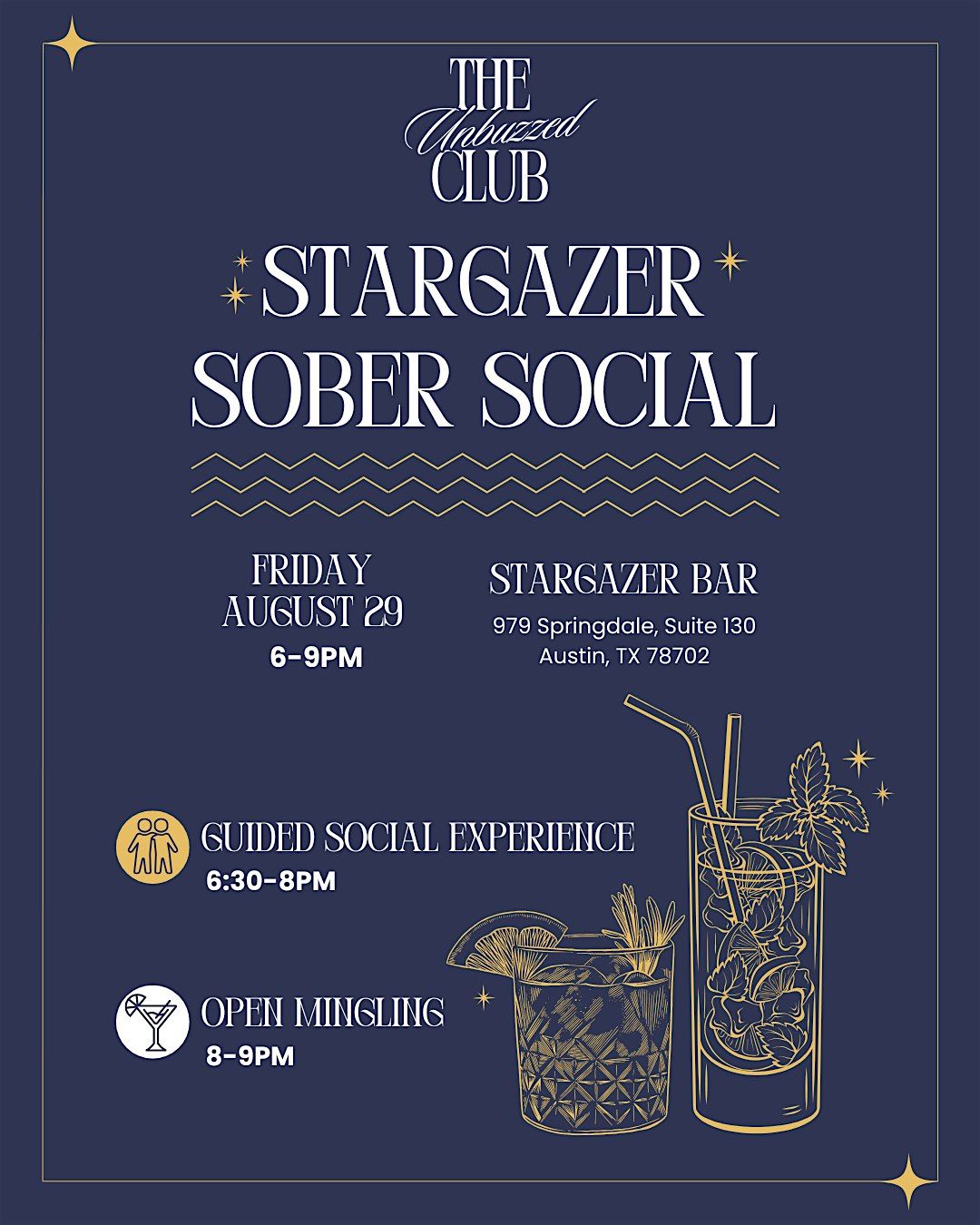 The Unbuzzed Club Sober Social | Ages: 21+
