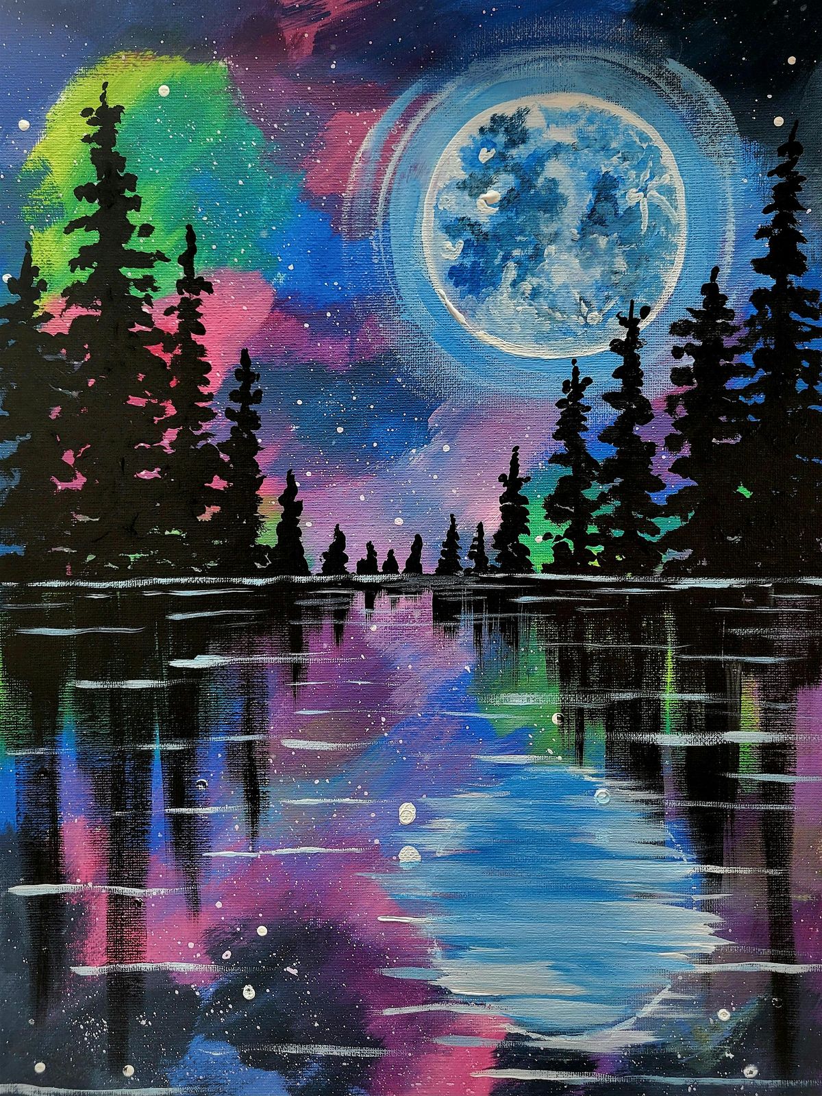 Super Blue Moon - Lazy Days Brewery Paint and Sip