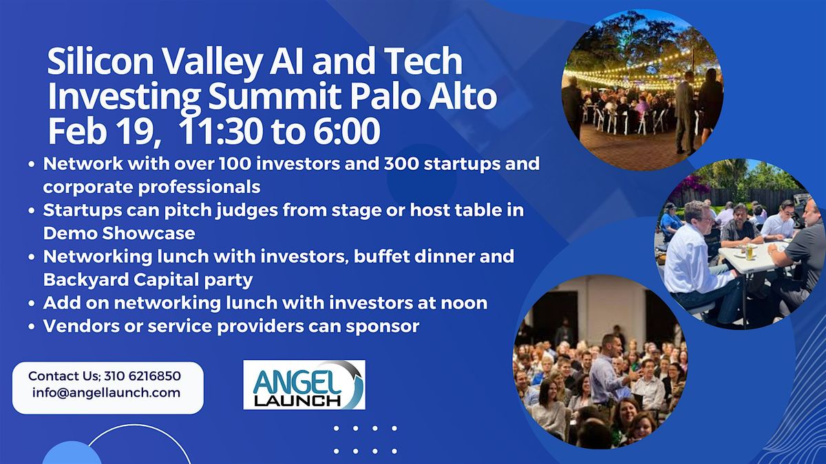 Silicon Valley AI\/Tech and Medtech\/Health Tech  Investing Summit