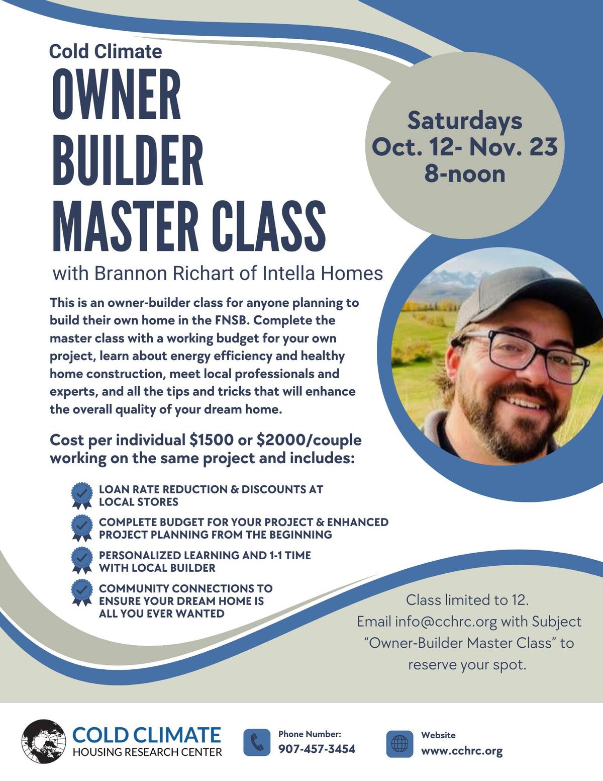 Cold Climate Owner Builder Master Class - FNSB