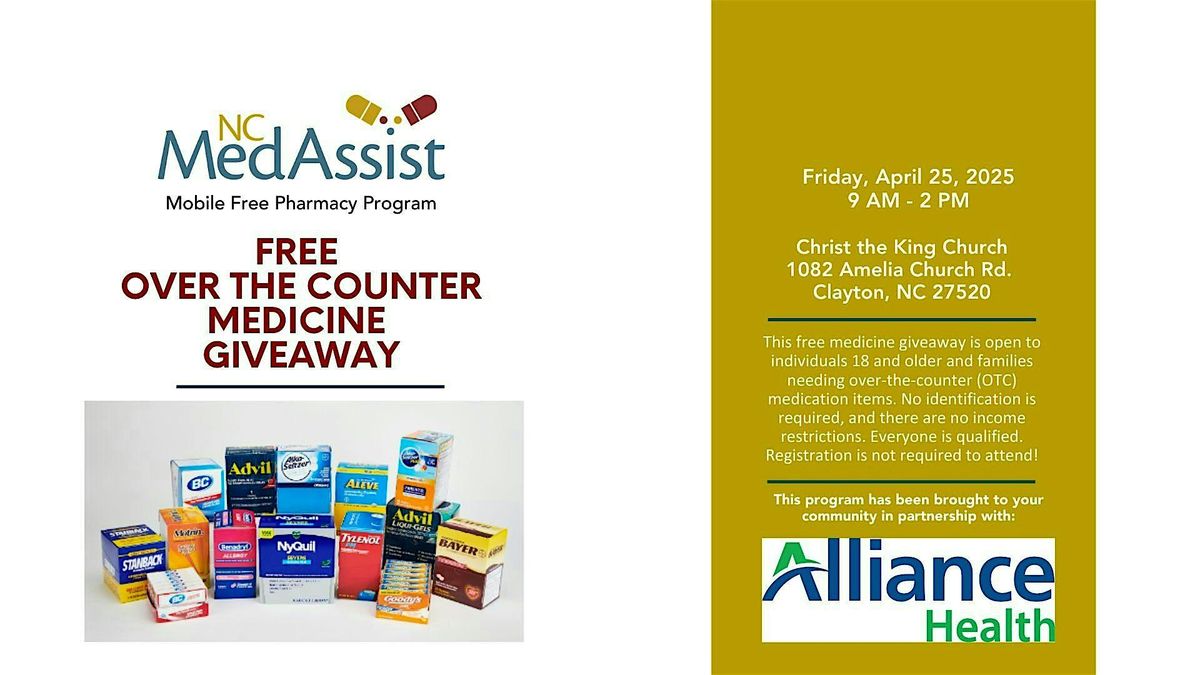 Johnston County Over-the-Counter Medicine Giveaway  and Community Event