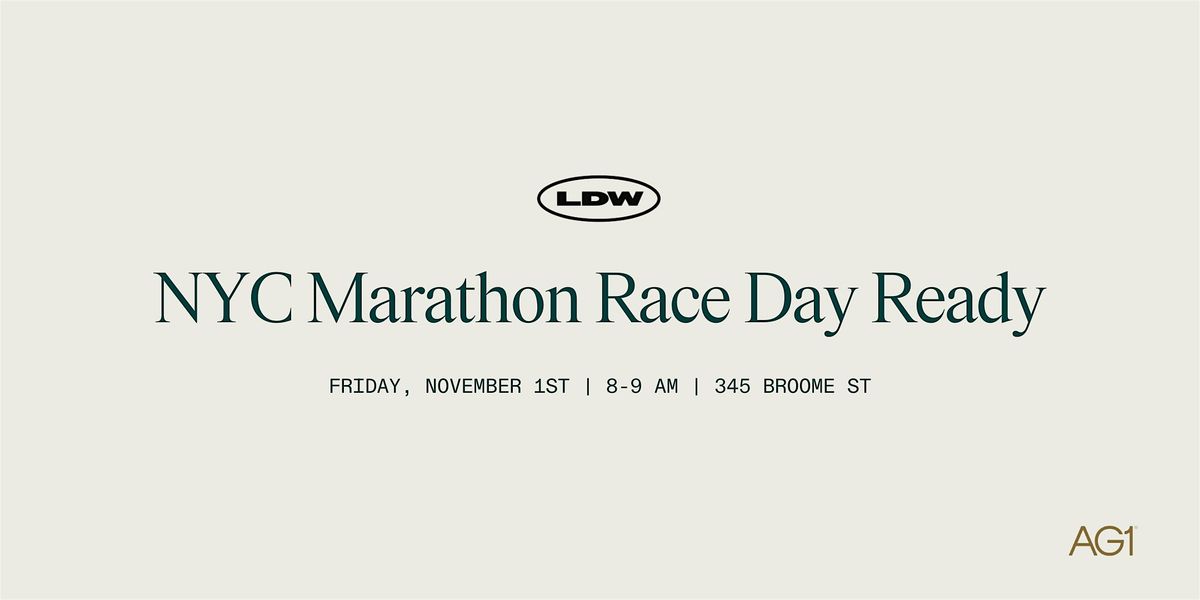 Long Distance x AG1 Present: NYC Marathon Race Day Ready