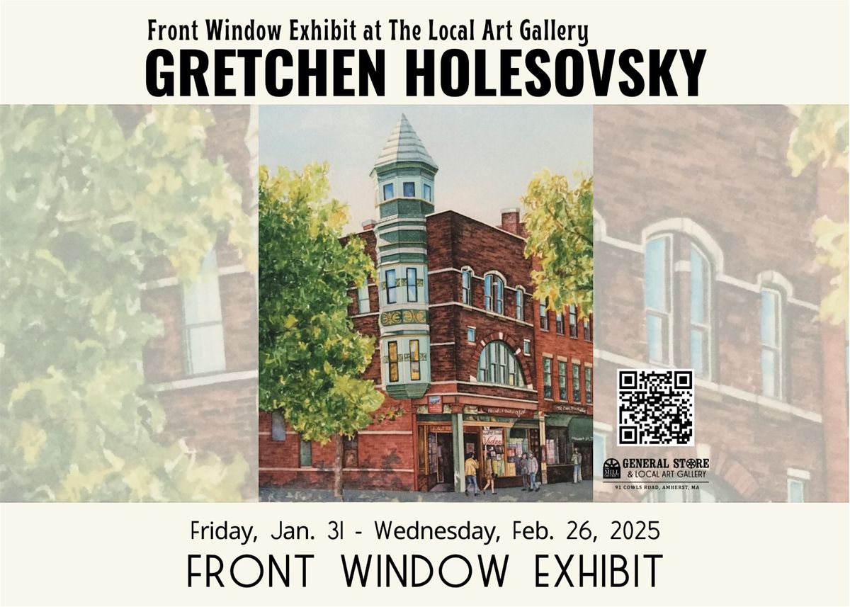 Front Window Gallery Exhibit: Watercolors by Gretchen Holesovsky