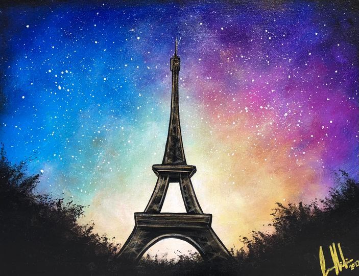 Bright Paris Night, a PAINT & SIP EVENT with Lisa